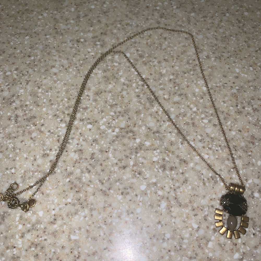 J. Crew Long Jewel Necklace